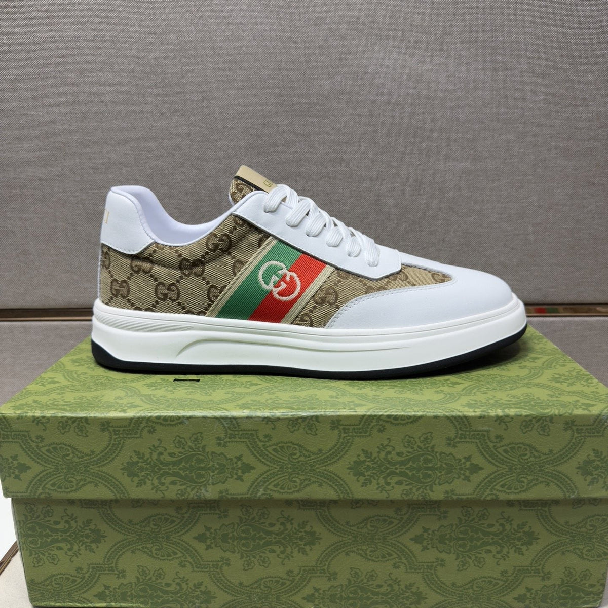 Gucci Web Stripe Low-Top Sneakers — front