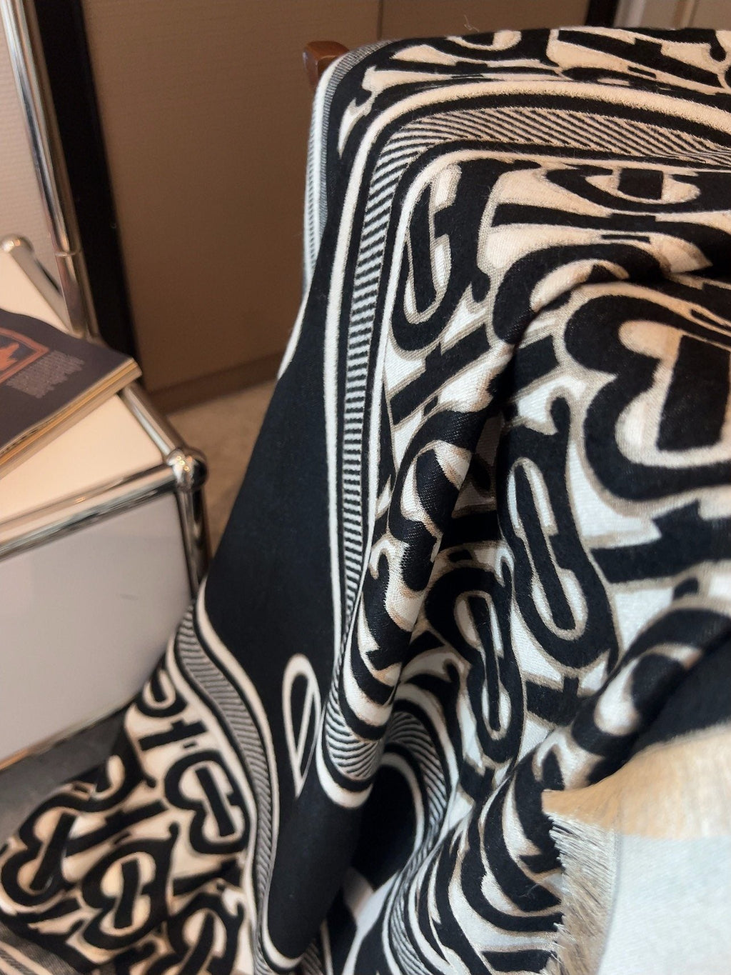 Burberry Graphic Square Scarf — detail