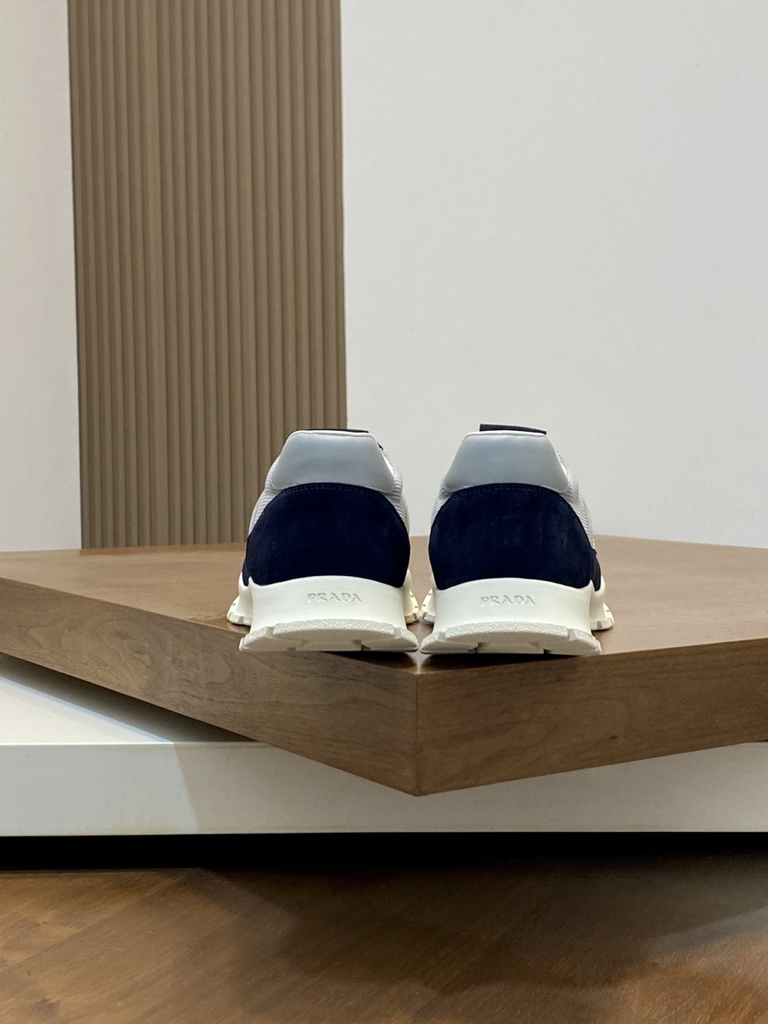 Prada Geometric Panel Sneakers — back