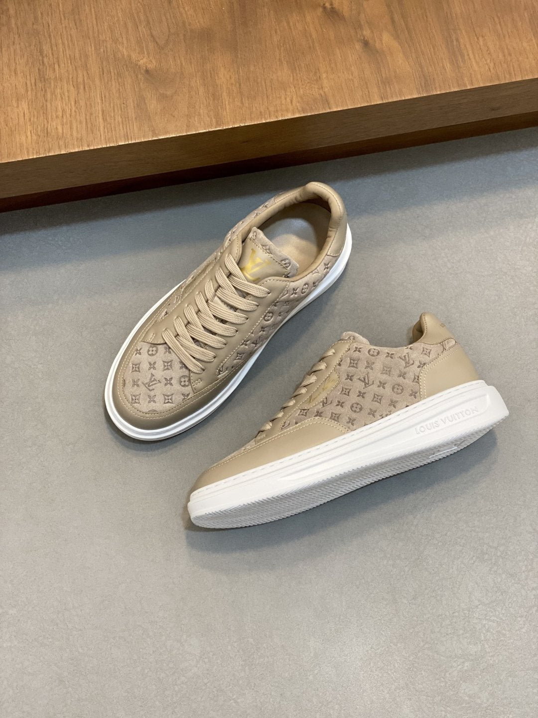 Louis Vuitton Monogram Low-Top Sneakers — front