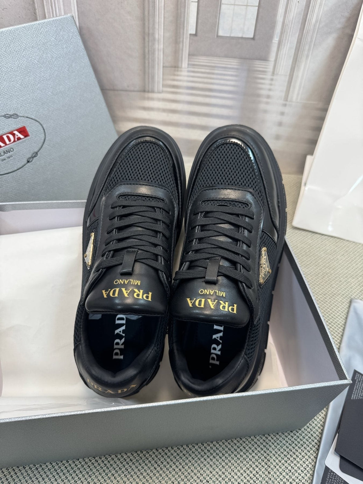 Prada Lug Sole Sneakers — front