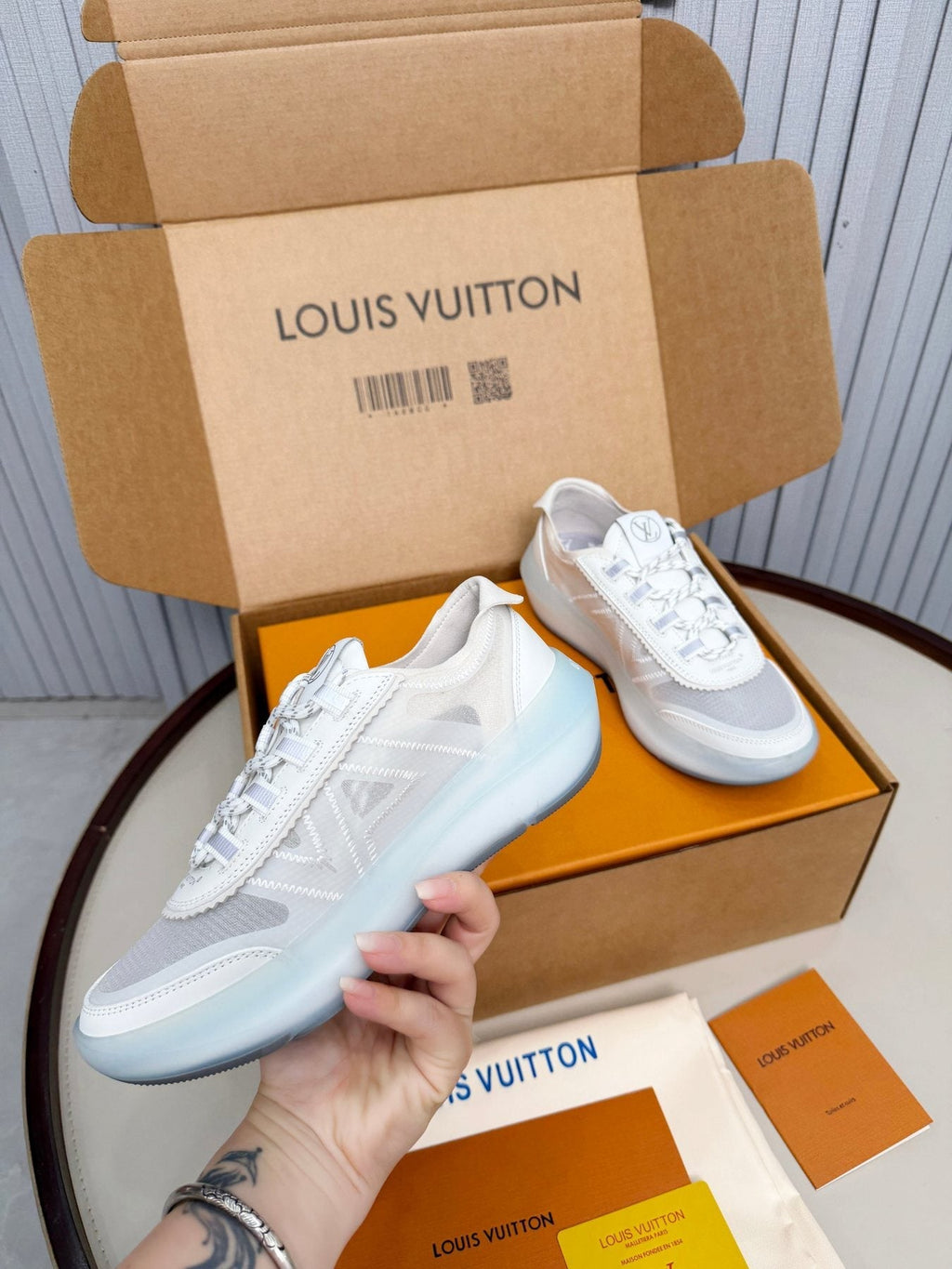 Louis Vuitton Sprint Mesh Sneakers — model