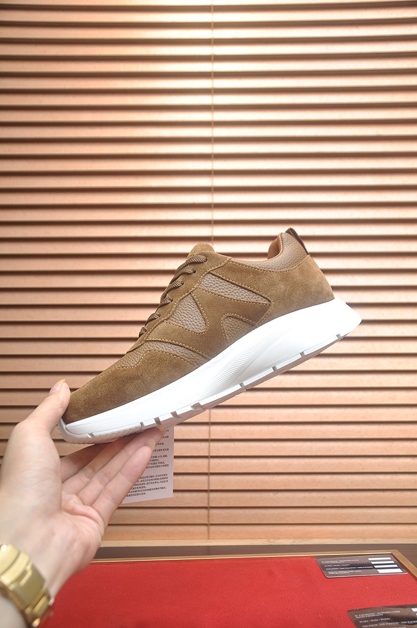 ZEGNA Low-Top Panel Sneakers — side