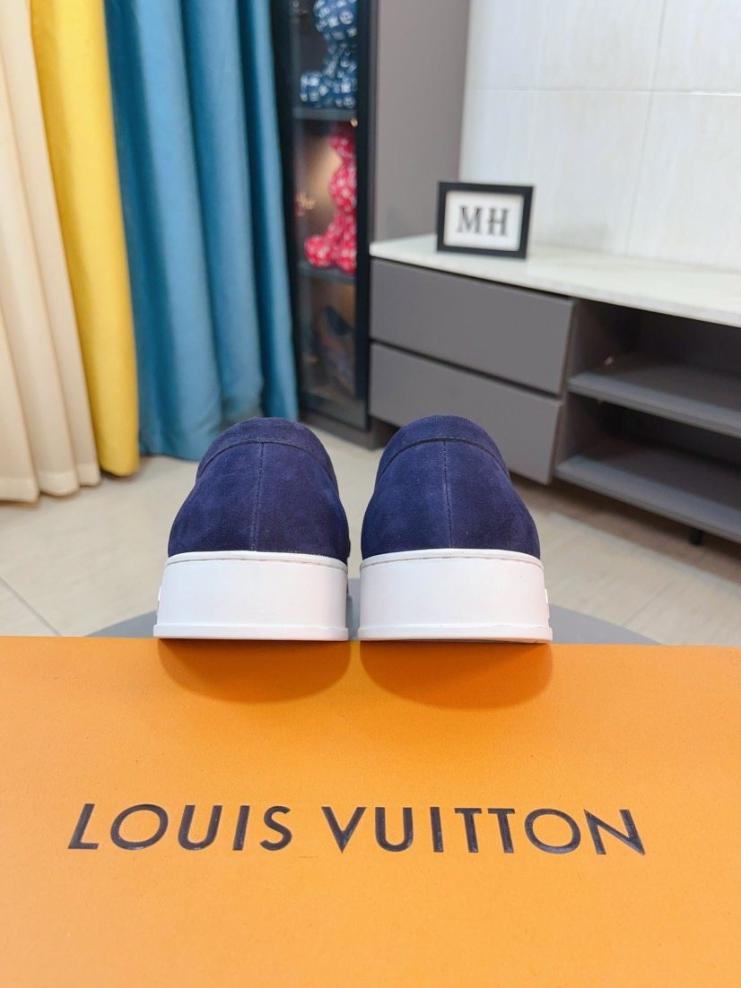 Louis Vuitton Moc-Toe Slip-On Loafers — back