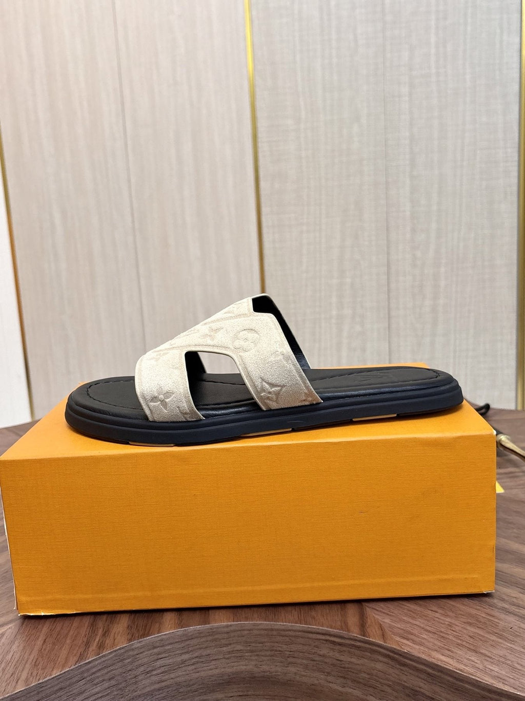 Louis Vuitton Monogram Slide Sandals — side