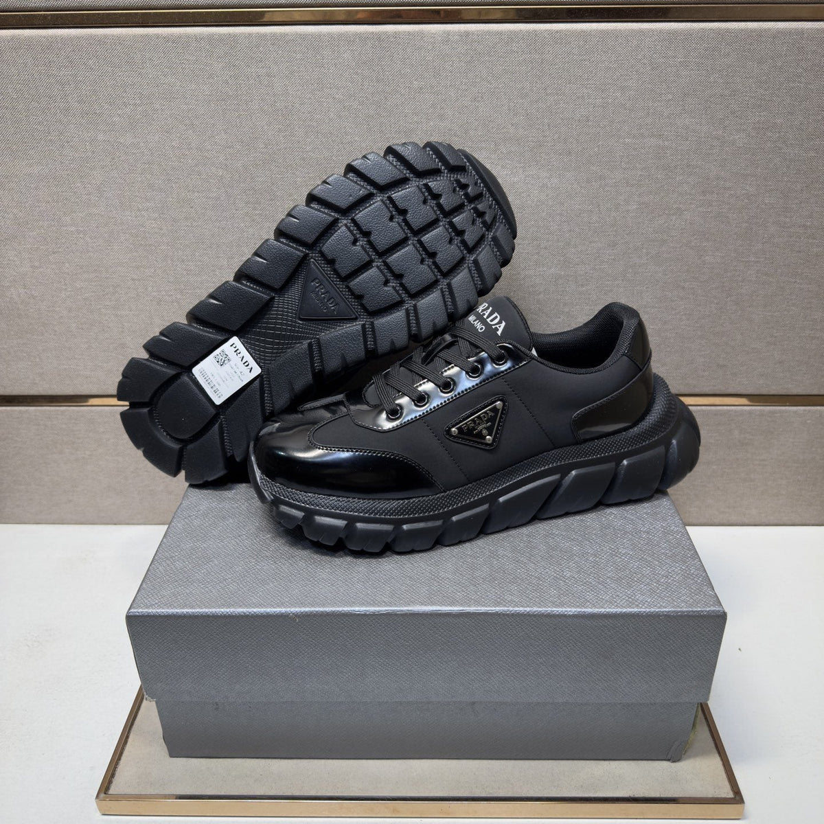 Prada Chunky Sole Sneakers — detail